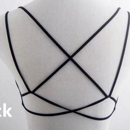 Sexy Back Cross Backless Hollow Out Bra