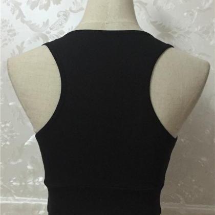 2017 Summer Sexy Net Yarn Splicing Vest Crop Top