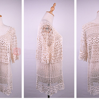 Hollow Out Knitting Bikini Cover Up..