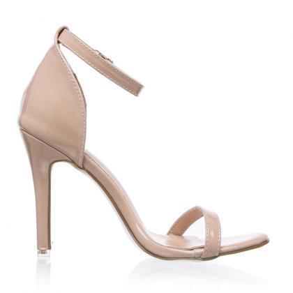 Patent Leather Ankle Strap High Heel Sandals