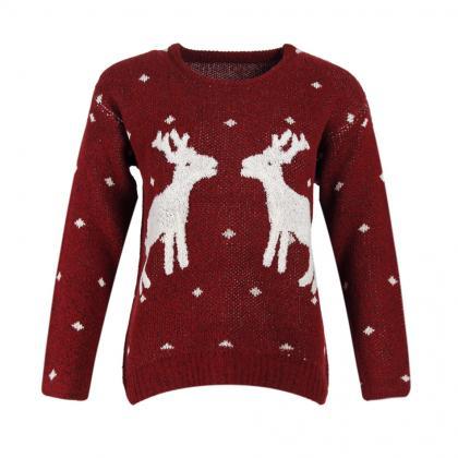 Knitted Reindeer Pullover / Sweater