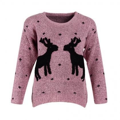 Knitted Reindeer Pullover / Sweater