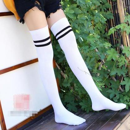 Cotton Non-slip Silicone Their Knee-high Socks