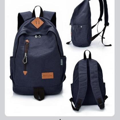 Leisure Style Zipper Men's Backpack