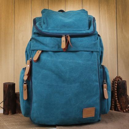Casual Big Capacity Canvas Backpack