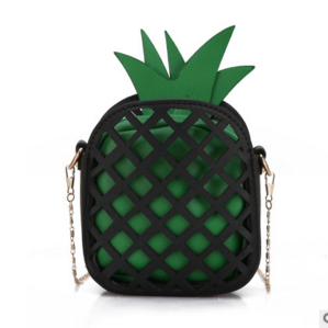 Lovely Pineapple Shape Pu Crossbody Bag