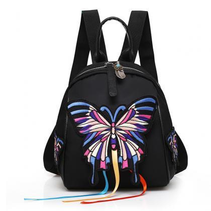 Ethnic Style Embroidery Zipper Backpack