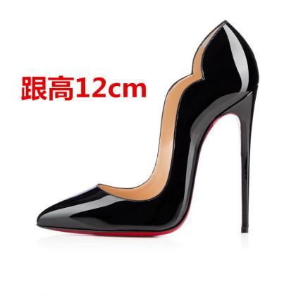 Low Cut Pointed Toe Candy Color 12cm Super High..