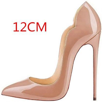 Low Cut Pointed Toe Candy Color 12cm Super High..