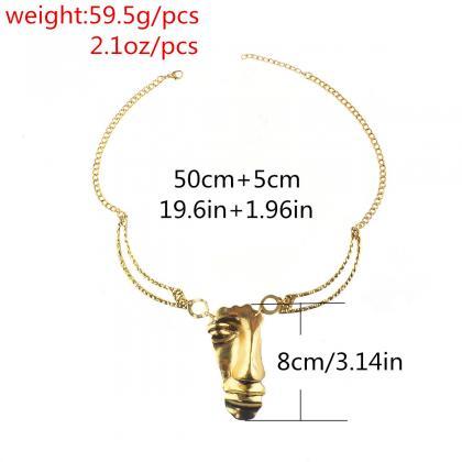 Punk Style Creative Alloy Facebook Clavicle..