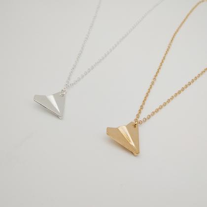 One Direction Paper Airplane Necklace