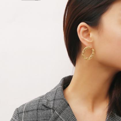 Irregular Open Style Stud Earrings