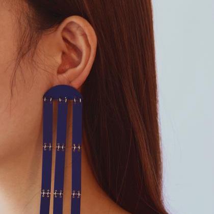 Fashion Metal Long Tassel Pendant Earrings