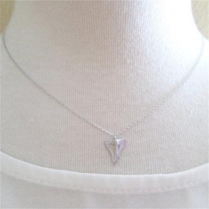 Simple Personality Shark Teeth Pendant Necklace