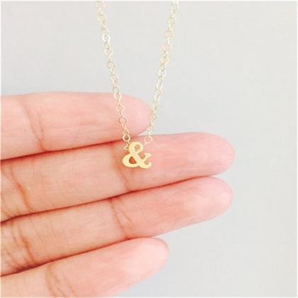 Simple Personality Letter Necklace