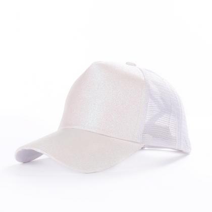 Glitter Ponytail Baseball Cap Women Snapback Hat..
