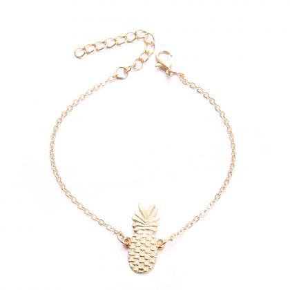 Chain Pineapple Anklet Jewelry Beach Section..