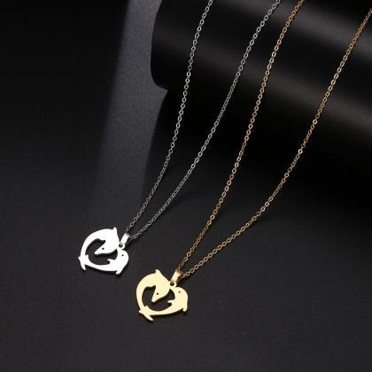 Stainless Steel Necklace For Women Man Playful..