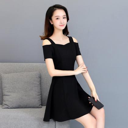 Sexy Off Shoulder Short Sleeve Party Dress