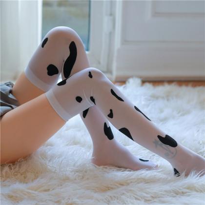 Sexy Cow Over The Knee Stockings