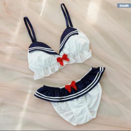 Sexy Lingerie Wome Navy Sexy Lingerie Set on Luulla