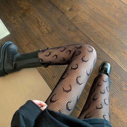 Moon Fishnet Stockings Spring, Autumn And Summer..
