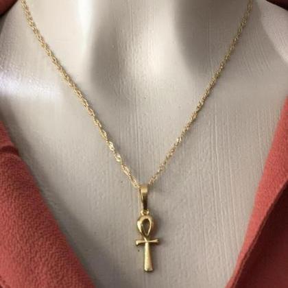 Metal Cross Pendant Necklace Female Clavicle..