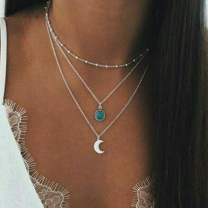 Turquoise Multi-layer Necklace..