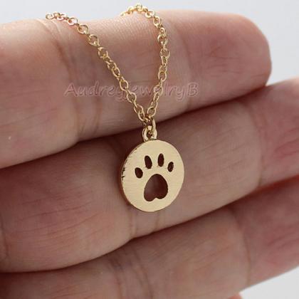 Selling Hollow Cat's Paw Necklace..