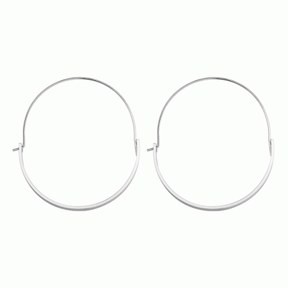 Exaggerated Style Simple Semicircle Ring Earrings..