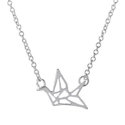 Selling Thousand Paper Crane Animal Necklace Cute..