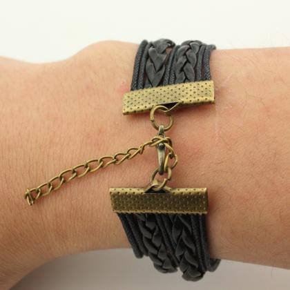 Multi Piece Leather Rope Accessories Woven..