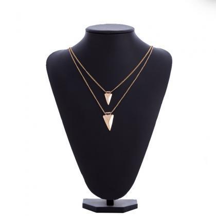 Multi Layer Women's Necklace Solid..