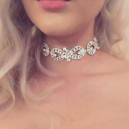 Diamond Necklaces-golden