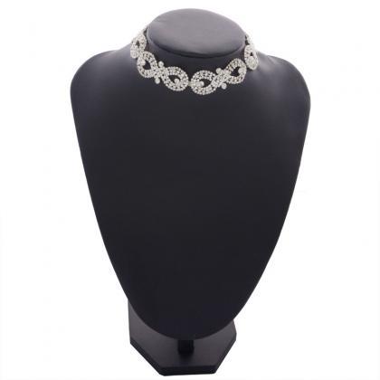 Diamond Necklaces-silvery