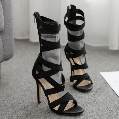 All Kinds Of Loose Roman High Heels Sandals