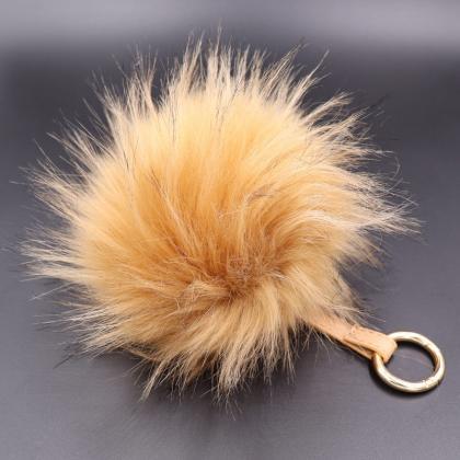 Super Large 13cm Raccoon Dog Hair Like Ball Key..
