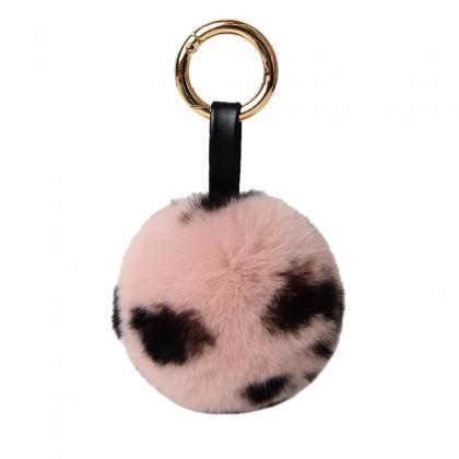 Rex Rabbit Fur Ball Bag Pendant Fur Car Key..