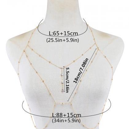 Flash Diamond Pendant Tassel Necklace Chest..