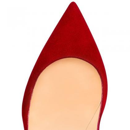 Red Flame Shape Stiletto Office Shoes
