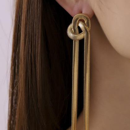 Original Stylish Copper Tassels Earrings