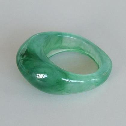 Original Simple Resin Colorful Geometric Ring
