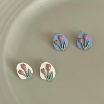 Original Tulip Geometry Earrings Accessories