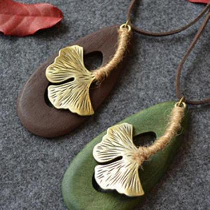 Delicate Leaves Handmade Necklace