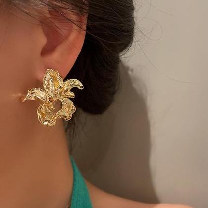 Simple Floral Irregular Earrings Accessories