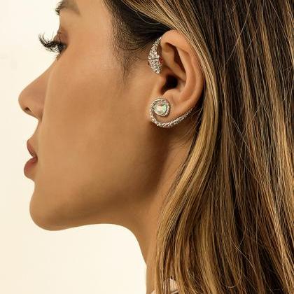 Silver Original Stylish Snake Shape Earrings