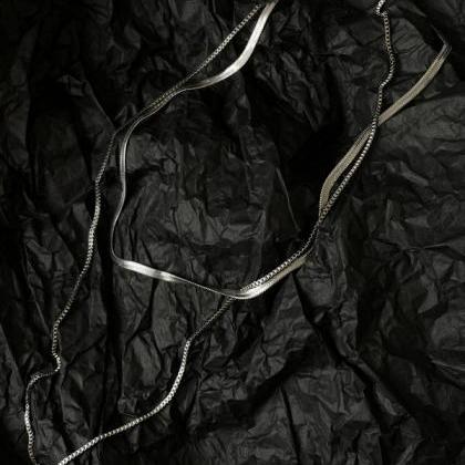 Silver Vintage Chains Necklaces Accessories