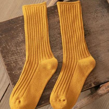 Ginger Vintage Casual Simple Socks