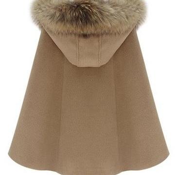 Fur Collar Warm Hooded Winter Coat