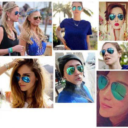 Unisex Mirror Colorful Sunglasses